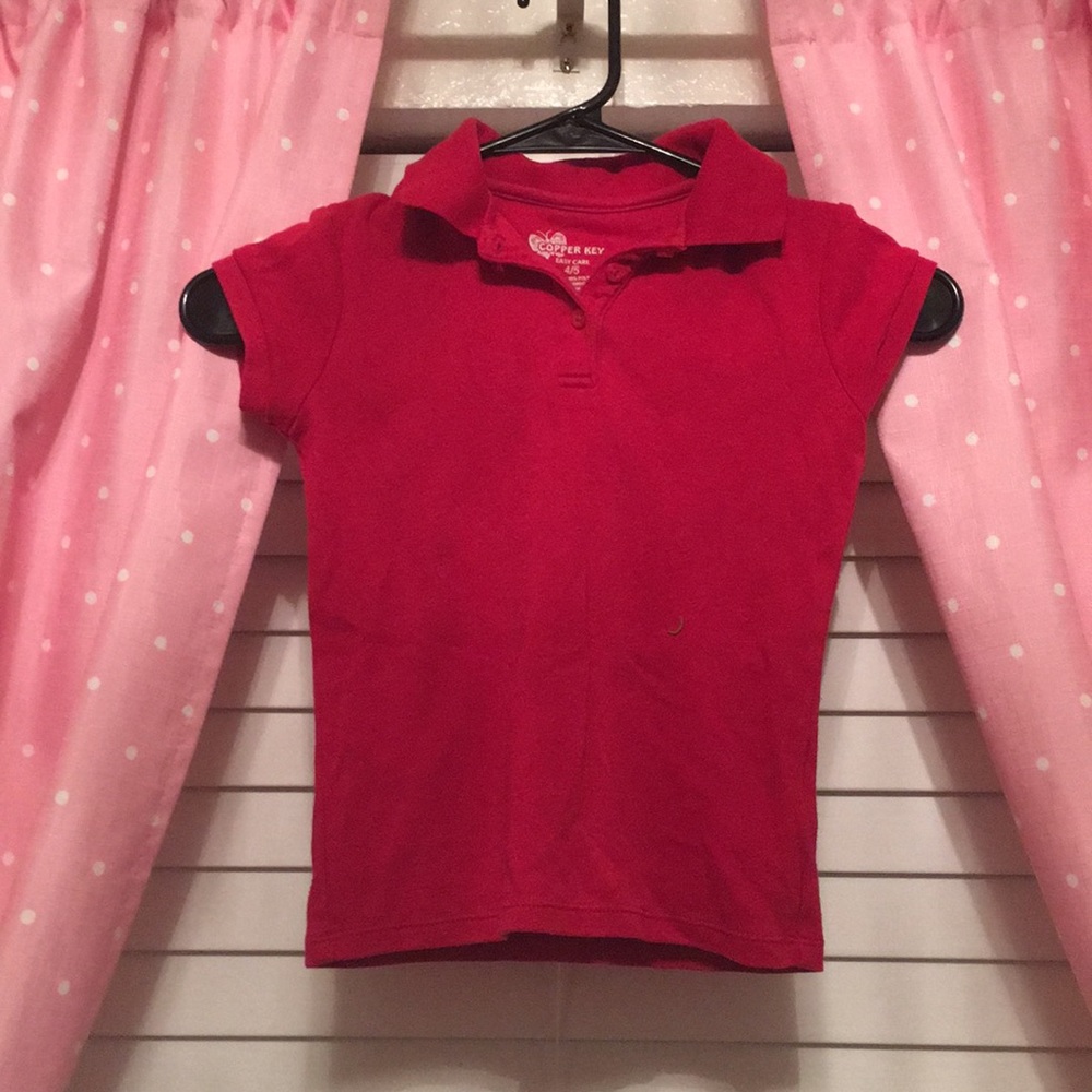Copper key polo
